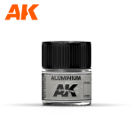 AK INTERACTIVE: Aluminium 10ml colore acrilico lacquer REAL COLOR
