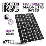 Green Stuff World Magnetic Self-Adhesive Squares 25x25mm (77pz)