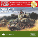 Plastic Soldier Allied Sherman M4A1 Tank