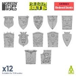 Green Stuff World Resin Bits Old World Medieval Shield (50pz)